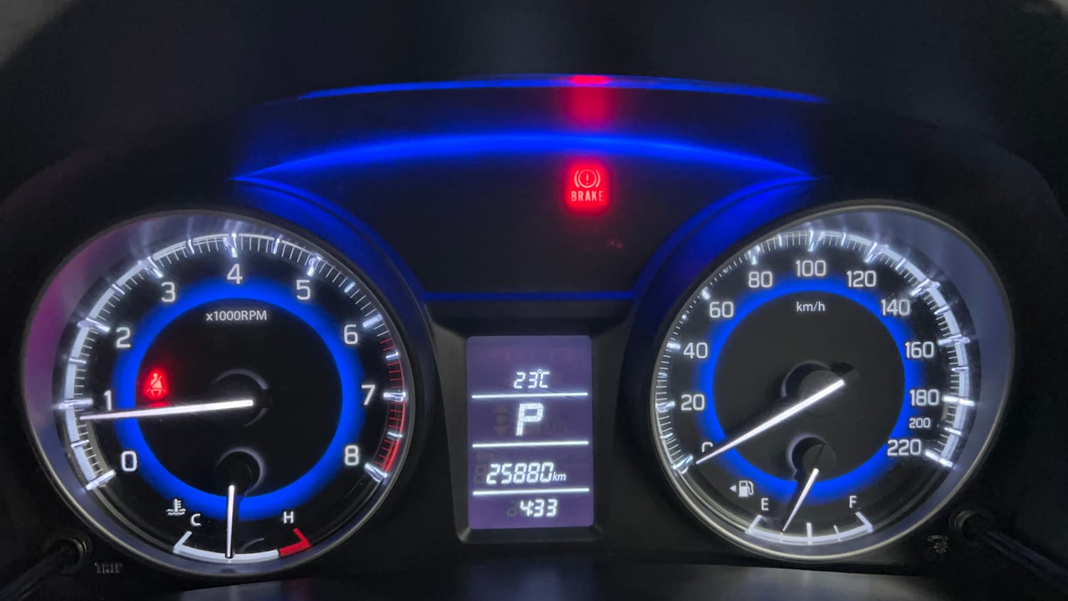 Used 2018 Maruti Suzuki Baleno Delta 1.2 AT Petrol Automatic interior CLUSTERMETER VIEW