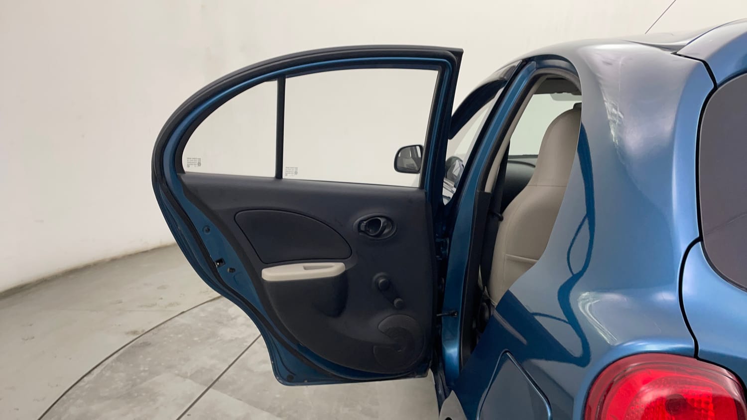 Used 2013 Nissan Micra XL Petrol Petrol Manual interior LEFT REAR DOOR OPEN VIEW