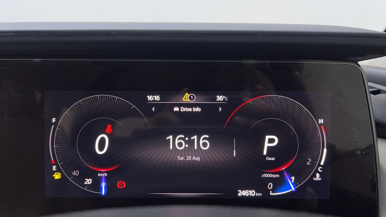 Used 2024 Mahindra XUV700 AX 5 Petrol AT 5 STR Petrol Automatic interior CLUSTERMETER VIEW