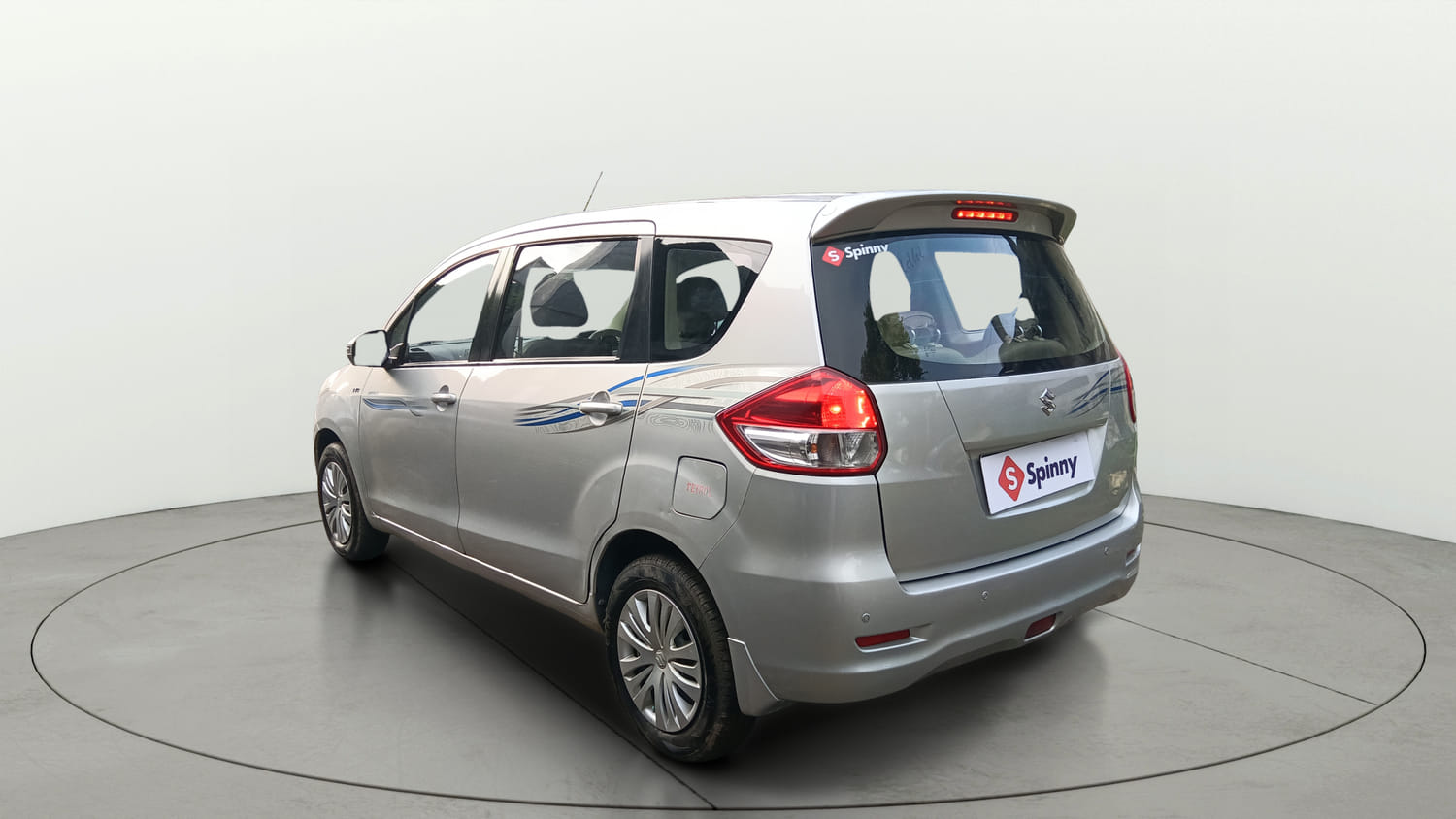 Used 2015 Maruti Suzuki Ertiga Vxi Petrol Manual exterior LEFT REAR CORNER VIEW
