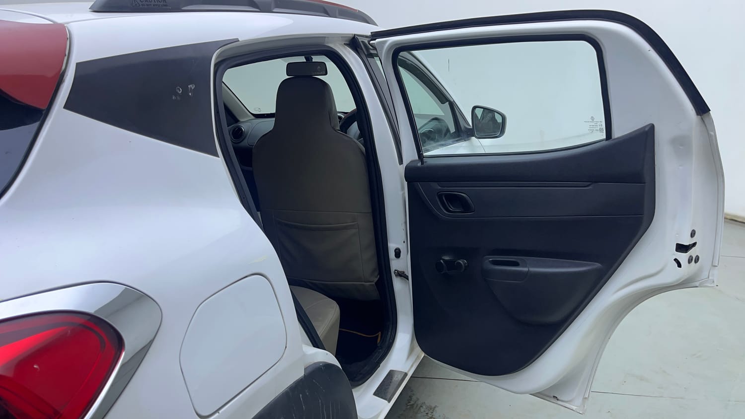 Used 2017 Renault Kwid 1.0 RXT AMT Petrol Automatic interior RIGHT REAR DOOR OPEN VIEW