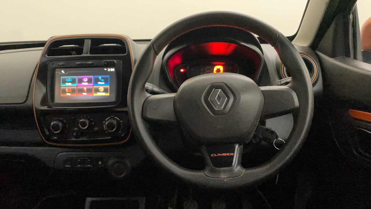 Used 2017 Renault Kwid CLIMBER 1.0 Petrol Manual interior STEERING VIEW