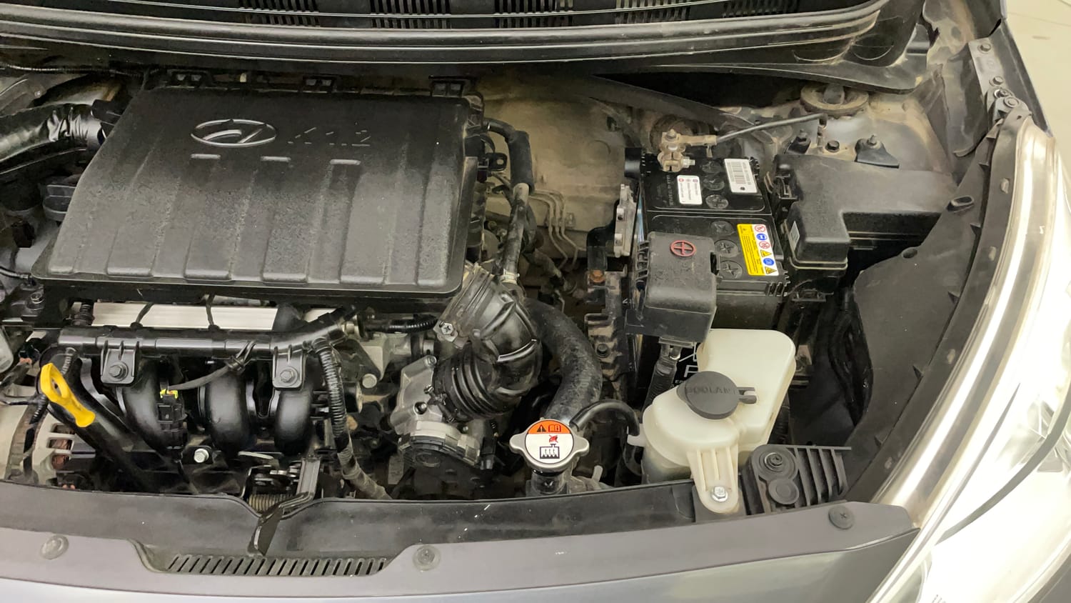 Used 2016 Hyundai Grand i10 Sportz 1.2 Kappa VTVT Petrol Manual engine ENGINE LEFT SIDE VIEW