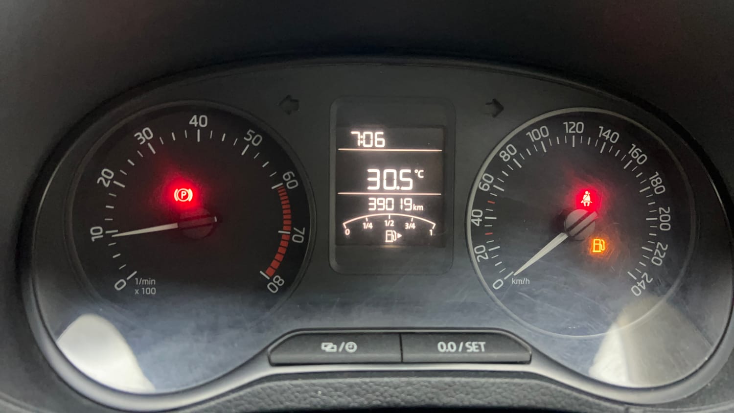 Used 2020 Skoda Rapid Active 1.0 TSI MT Petrol Manual interior CLUSTERMETER VIEW
