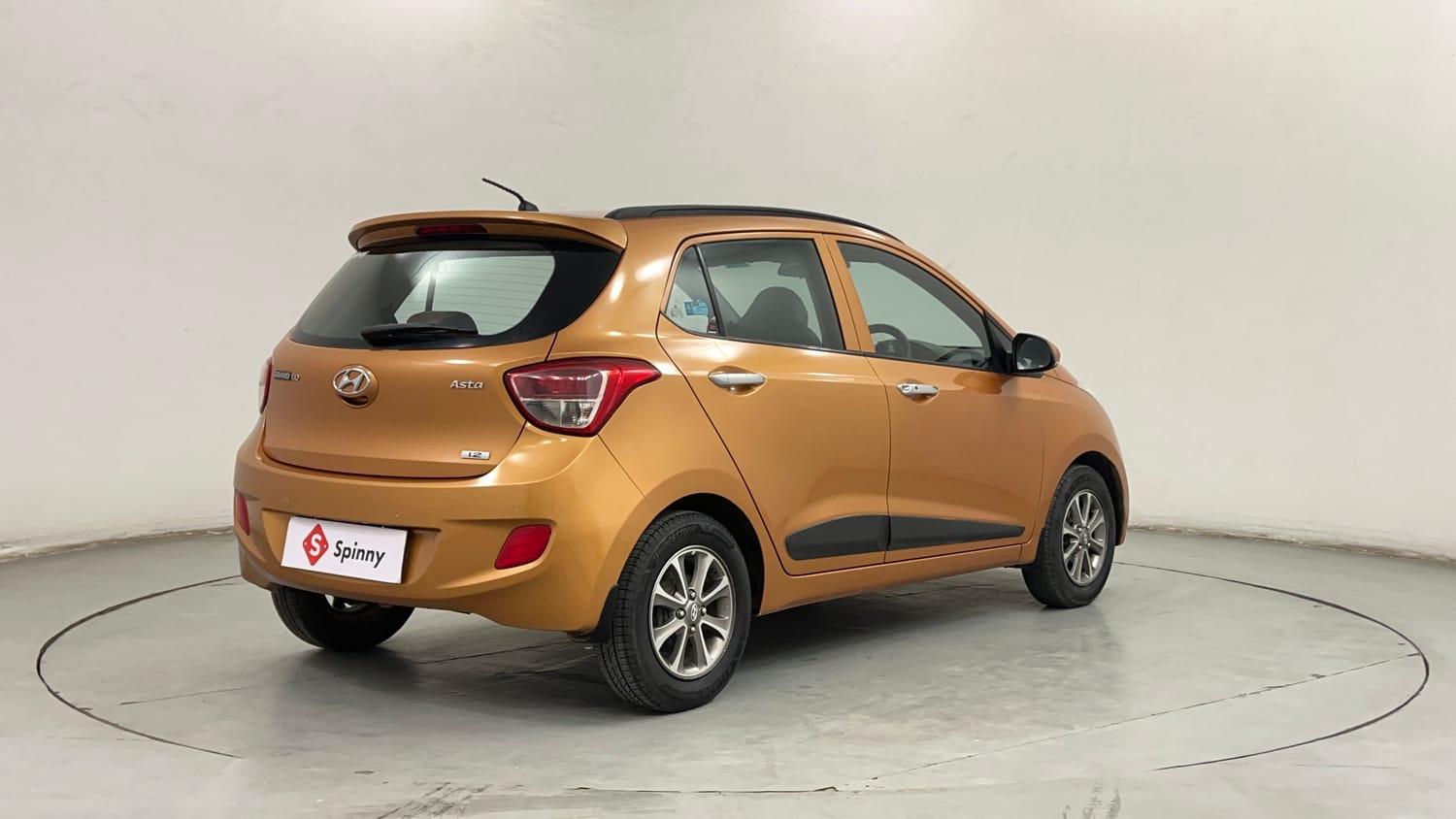Used 2014 Hyundai Grand i10 Asta 1.2 Kappa VTVT (O) Petrol Manual exterior RIGHT REAR CORNER VIEW