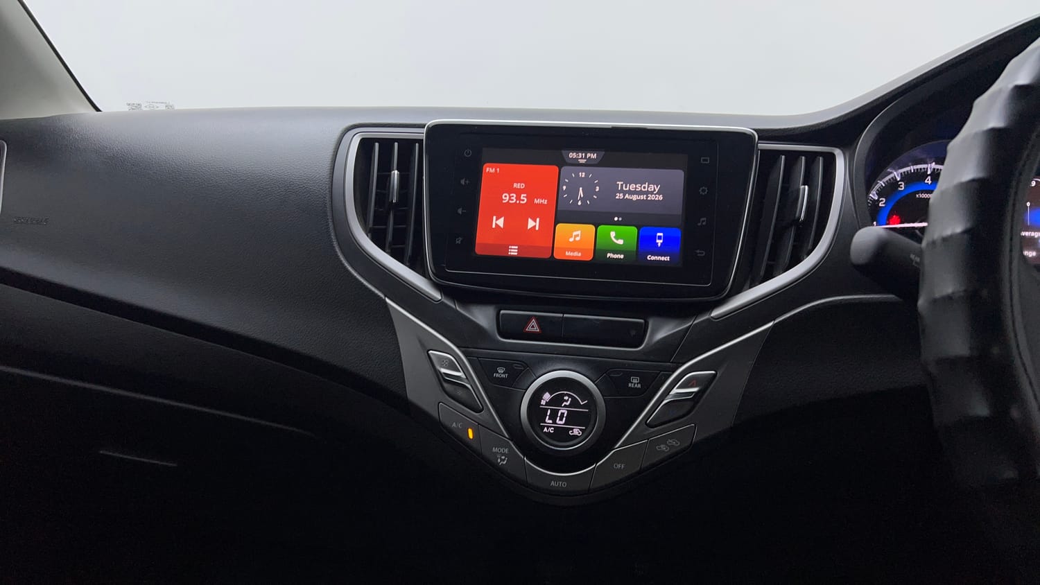 Used 2021 Maruti Suzuki Baleno Zeta Petrol Manual interior MUSIC SYSTEM & AC CONTROL VIEW