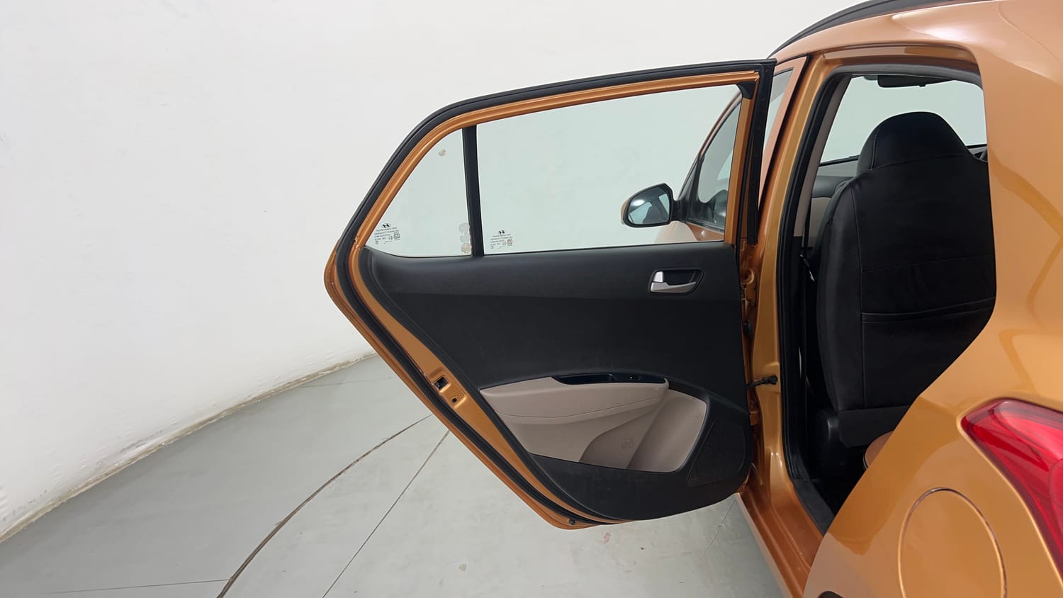 Used 2014 Hyundai Grand i10 Asta 1.2 Kappa VTVT (O) Petrol Manual interior LEFT REAR DOOR OPEN VIEW