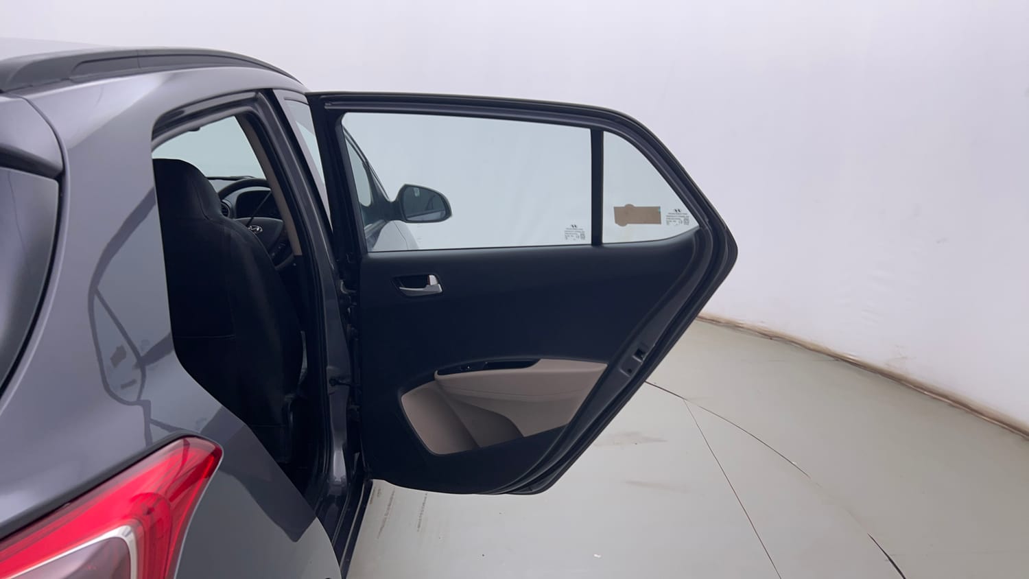 Used 2018 Hyundai Grand i10 Sportz 1.2 Kappa VTVT Petrol Manual interior RIGHT REAR DOOR OPEN VIEW