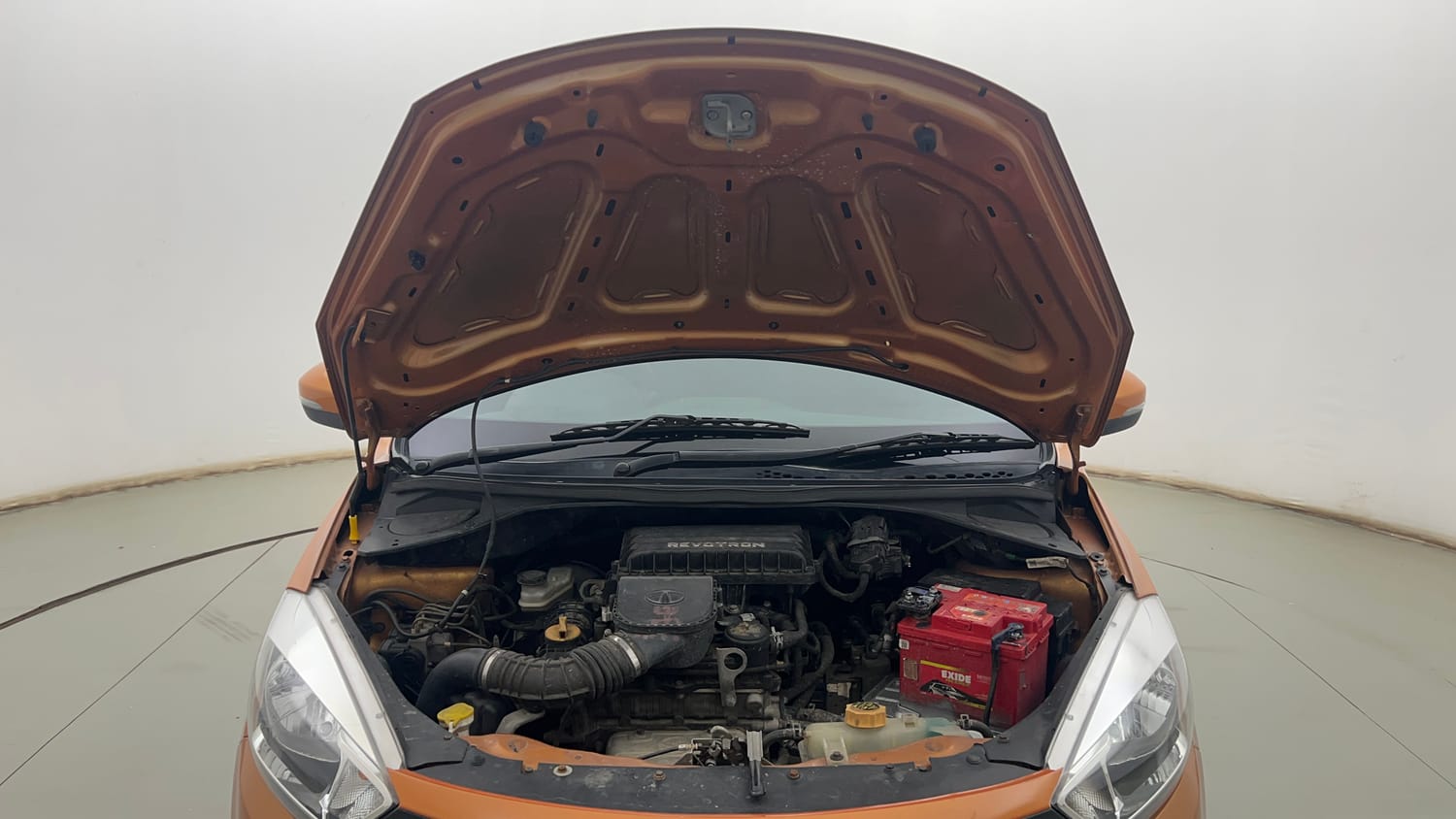 Used 2017 Tata Tiago Revotron XZA Petrol Automatic engine ENGINE & BONNET OPEN FRONT VIEW