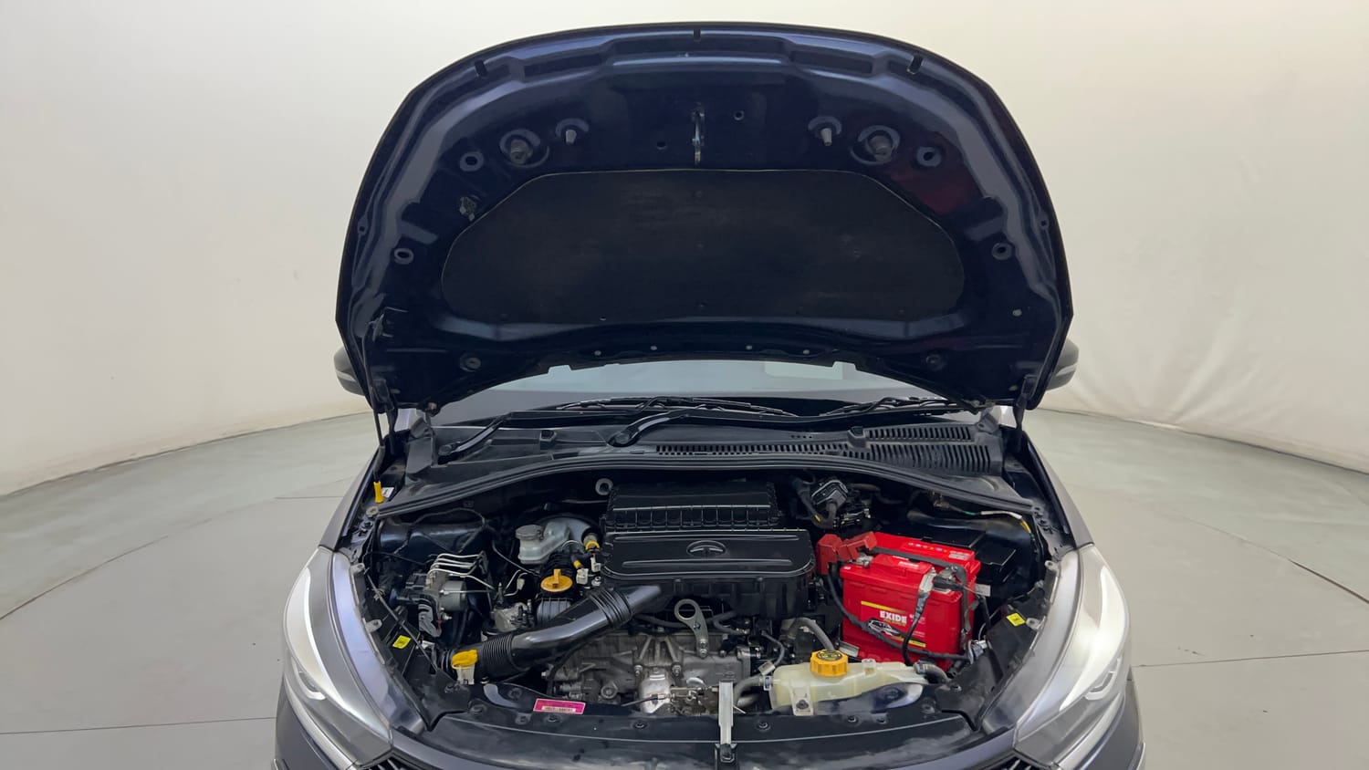 Used 2022 Tata Tigor XZA Plus Petrol Automatic engine ENGINE & BONNET OPEN FRONT VIEW
