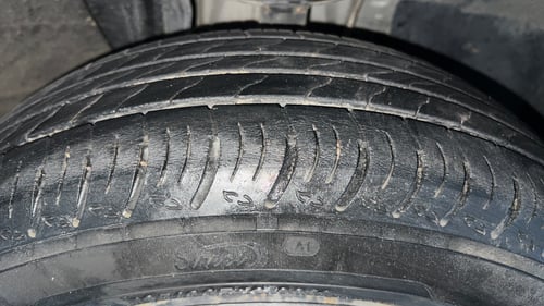 Used 2021 Nissan Magnite XL Petrol Manual tyres RIGHT FRONT TYRE TREAD VIEW