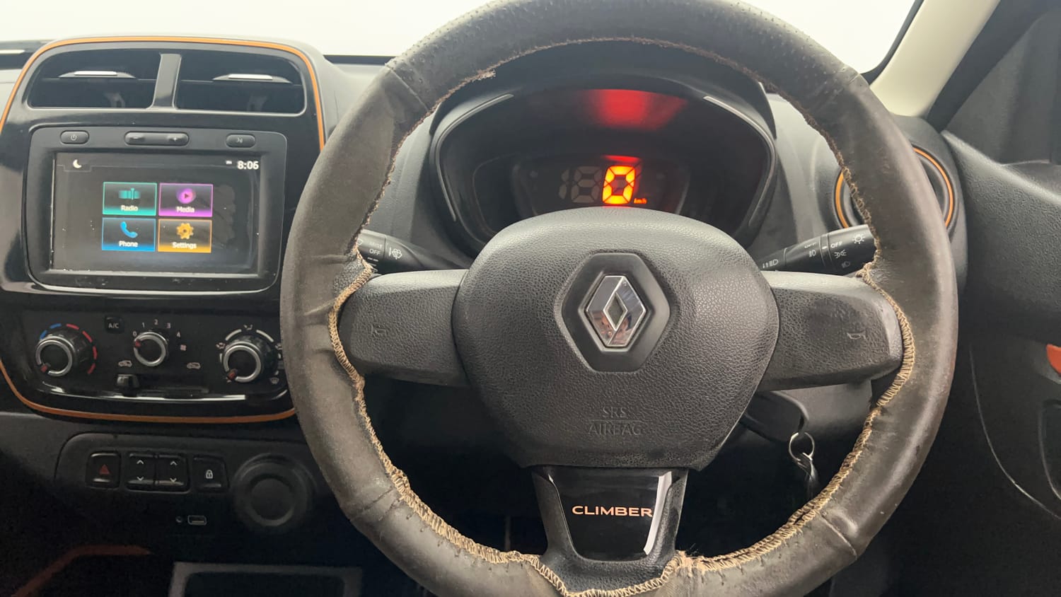 Used 2019 Renault Kwid CLIMBER 1.0 Petrol Manual interior STEERING VIEW