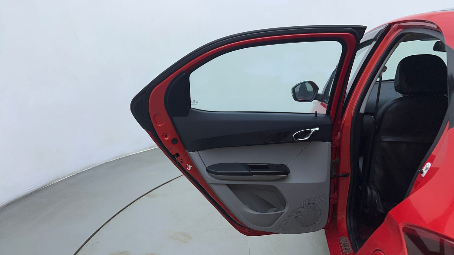 Used 2020 Tata Tiago XZ Plus Dual Tone Petrol Manual interior LEFT REAR DOOR OPEN VIEW