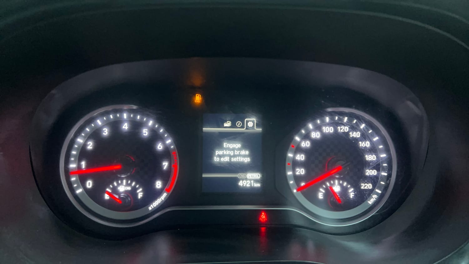 Used 2023 Hyundai Aura SX 1.2 CNG Cng Manual interior CLUSTERMETER VIEW