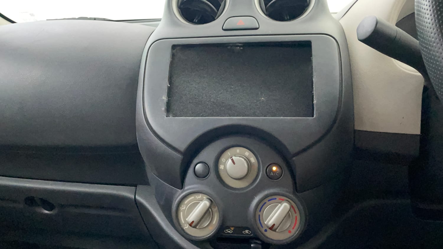 Used 2013 Nissan Micra XL Petrol Petrol Manual interior MUSIC SYSTEM & AC CONTROL VIEW