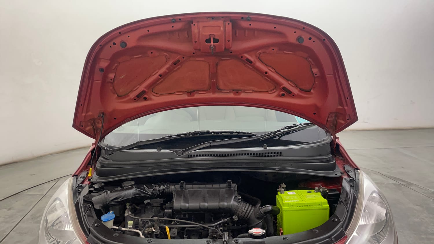 Used 2012 Hyundai i10 Sportz 1.2 AT Kappa2 Petrol Automatic engine ENGINE & BONNET OPEN FRONT VIEW