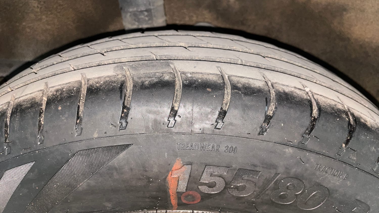 Used 2013 Nissan Micra XL Petrol Petrol Manual tyres RIGHT REAR TYRE TREAD VIEW
