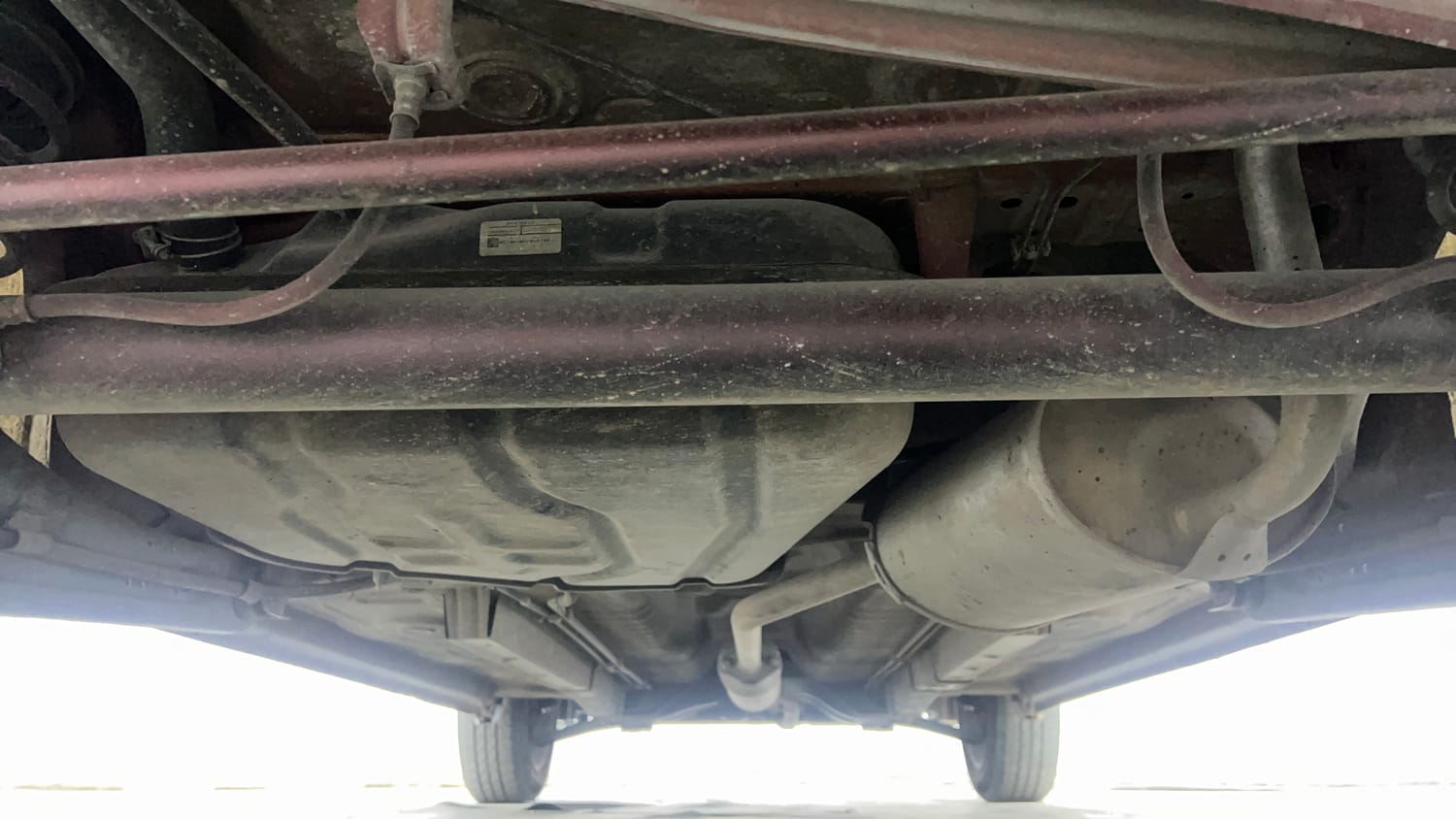 Used 2018 Maruti Suzuki Wagon R 1.0 VXI AMT Petrol Automatic extra REAR UNDERBODY VIEW (TAKEN FROM REAR)