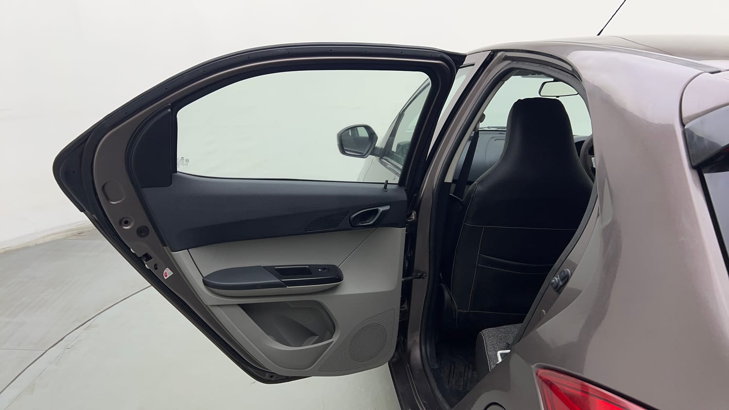 Used 2017 Tata Tiago Revotron XT Petrol Manual interior LEFT REAR DOOR OPEN VIEW