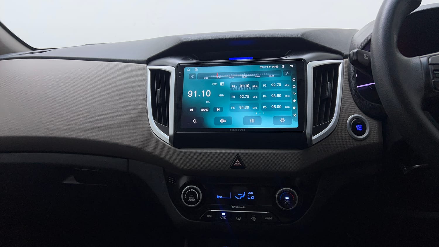 Used 2016 Hyundai Creta 1.6 SX Plus Petrol Petrol Manual interior MUSIC SYSTEM & AC CONTROL VIEW