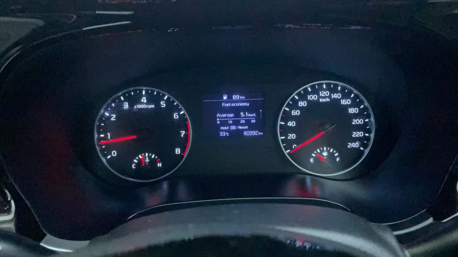 Used 2022 Kia Seltos HTX 1.5 Petrol Manual interior CLUSTERMETER VIEW