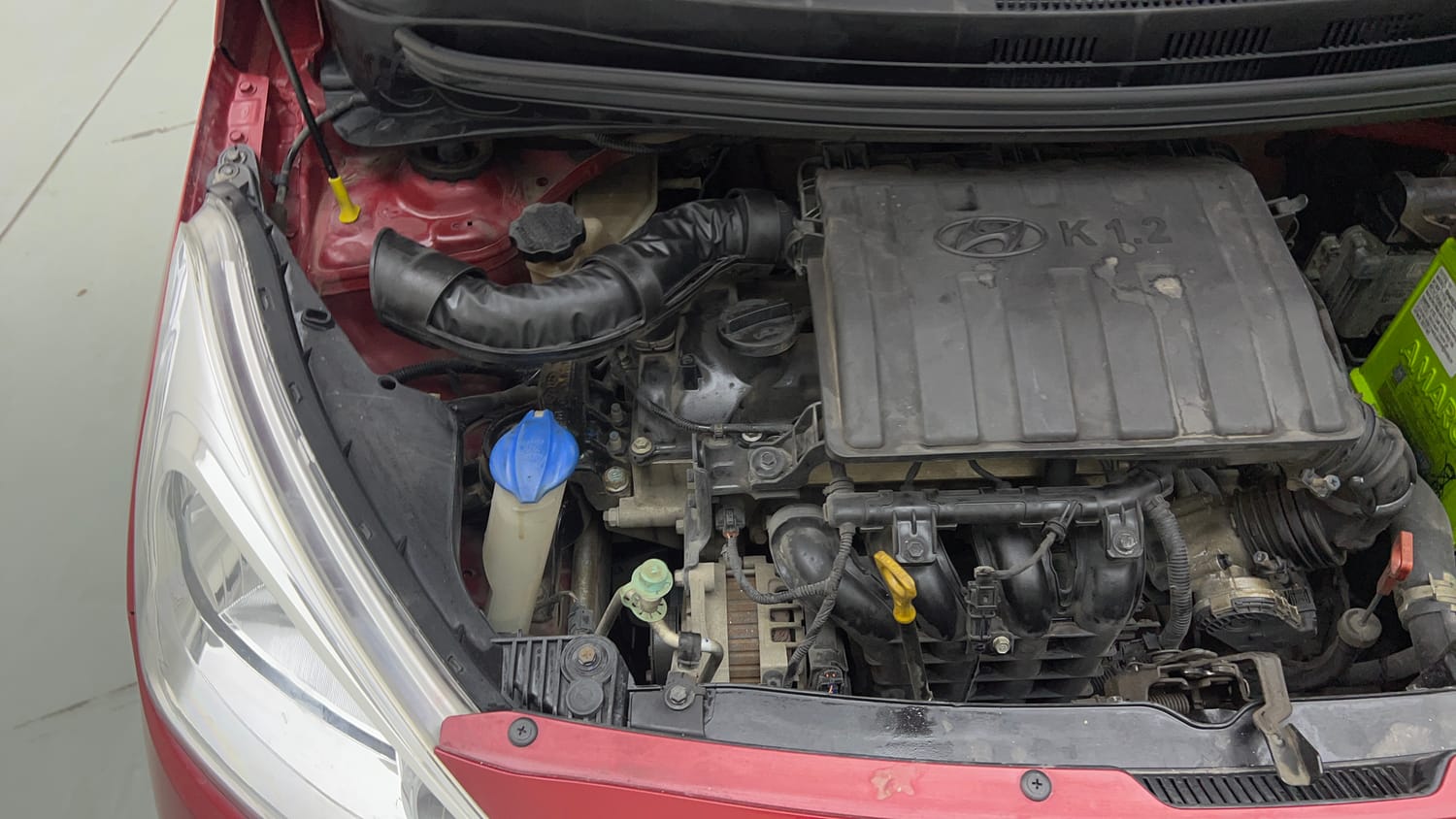 Used 2018 Hyundai Grand i10 Sportz (O) AT 1.2 Kappa VTVT Petrol Automatic engine ENGINE RIGHT SIDE VIEW