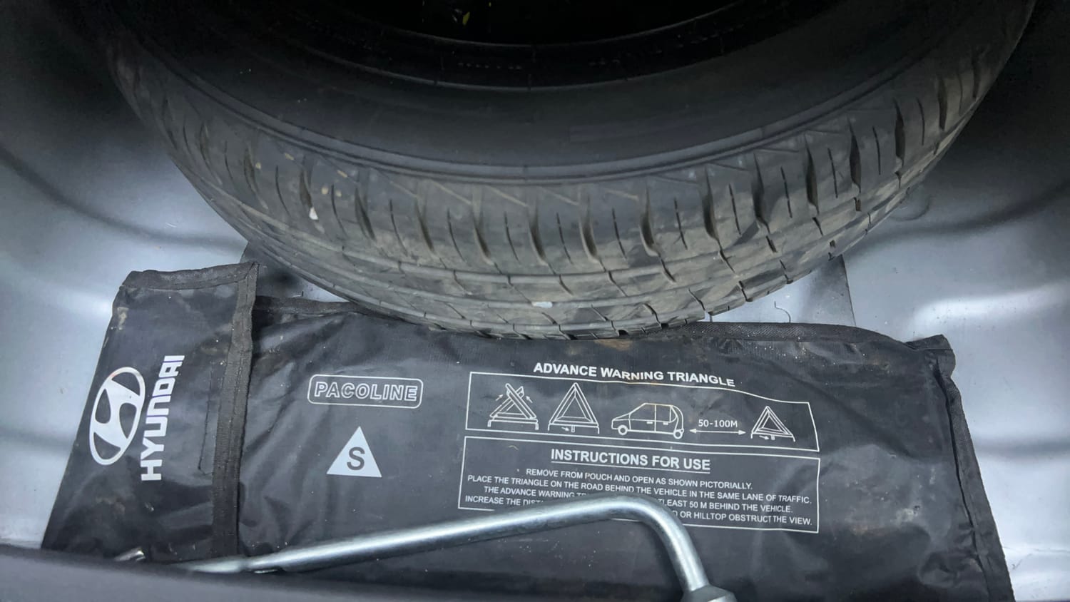 Used 2023 Hyundai Aura SX 1.2 CNG Cng Manual tyres SPARE TYRE VIEW