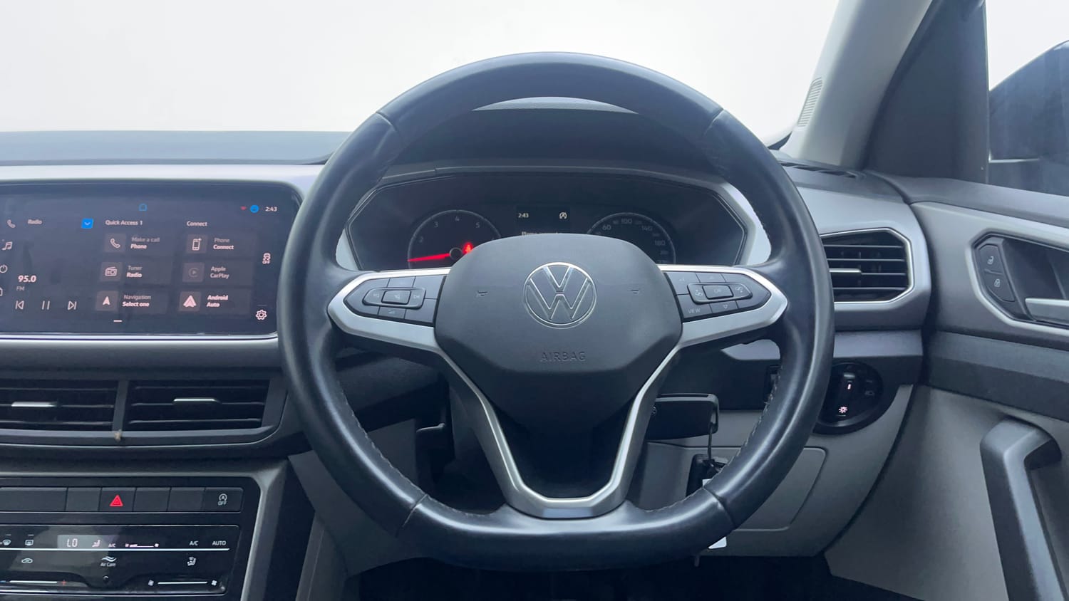 Used 2023 Volkswagen Taigun Highline 1.0 TSI MT Petrol Manual interior STEERING VIEW