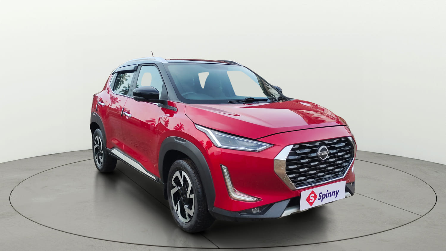 Used 2022 Nissan Magnite XV Premium Turbo CVT Dual Tone Petrol Automatic exterior RIGHT FRONT CORNER VIEW
