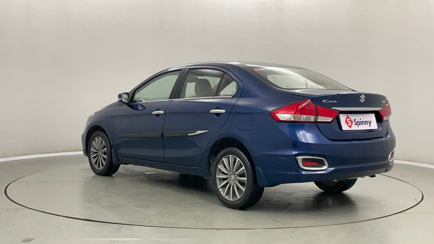 Used 2019 Maruti Suzuki Ciaz Alpha Hybrid 1.5 Petrol Manual exterior LEFT REAR CORNER VIEW