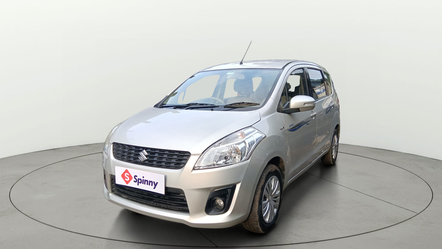 Used 2015 Maruti Suzuki Ertiga Vxi Petrol Manual exterior LEFT FRONT CORNER VIEW