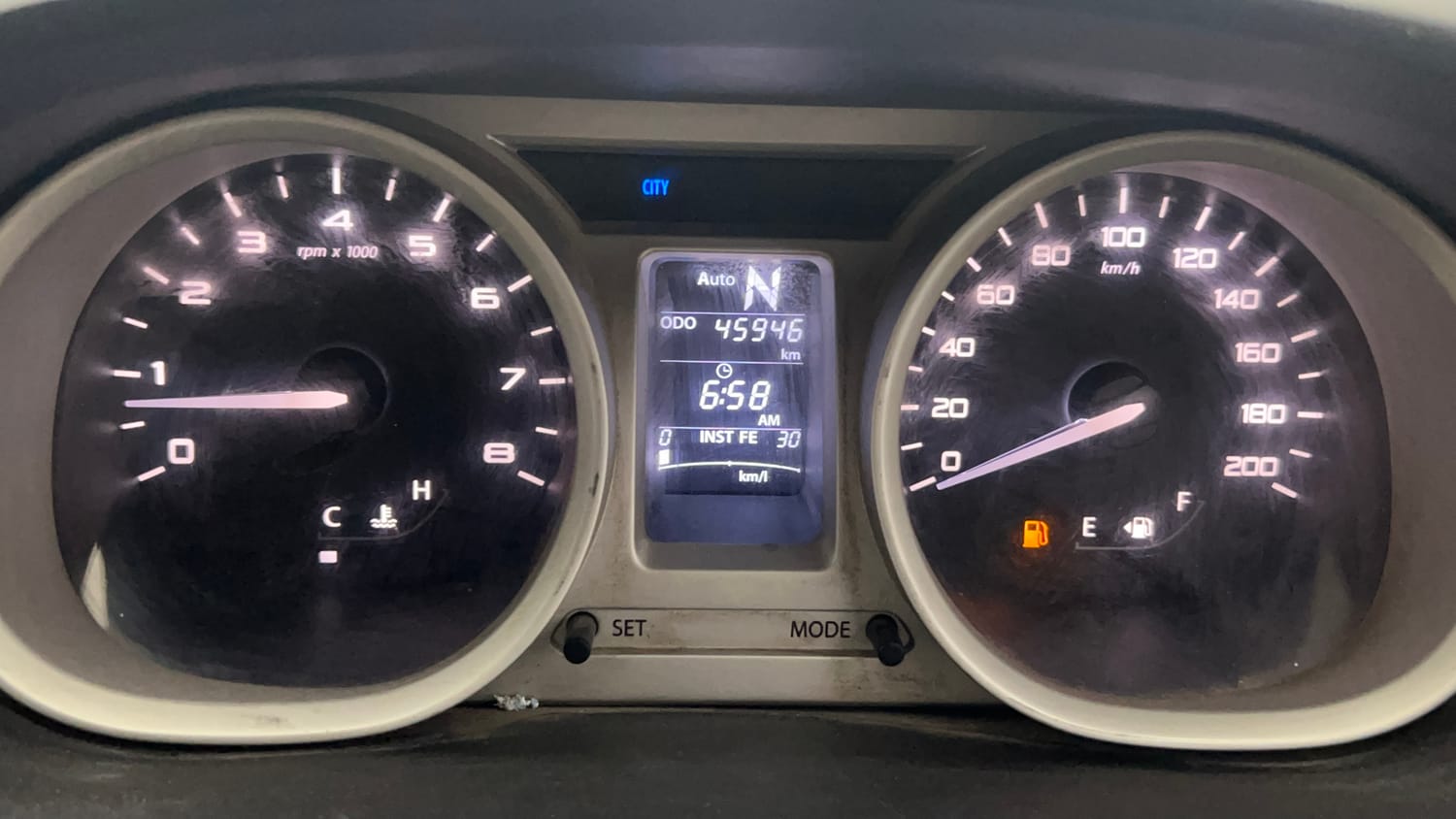 Used 2017 Tata Tiago Revotron XZA Petrol Automatic interior CLUSTERMETER VIEW