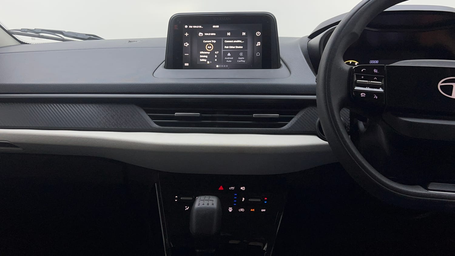 Used 2024 Tata Nexon Pure 1.2 Revotron Petrol 6MT Petrol Manual interior MUSIC SYSTEM & AC CONTROL VIEW