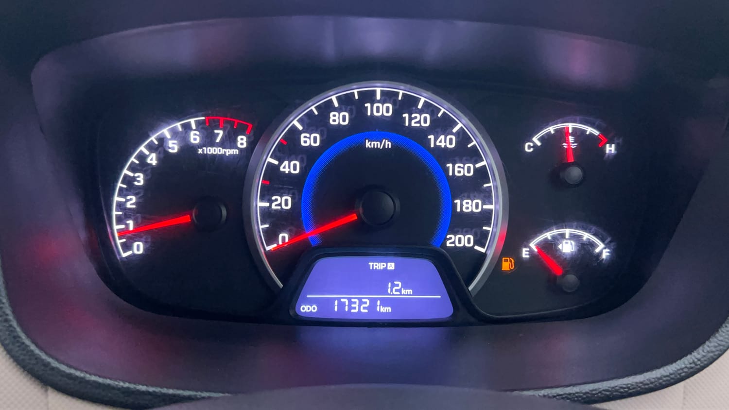 Used 2018 Hyundai Grand i10 Sportz 1.2 Kappa VTVT Petrol Manual interior CLUSTERMETER VIEW