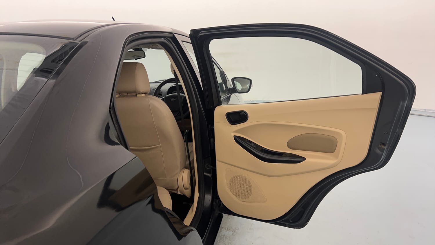 Used 2016 Ford Figo Aspire Titanium 1.2 Ti-VCT Petrol Manual interior RIGHT REAR DOOR OPEN VIEW