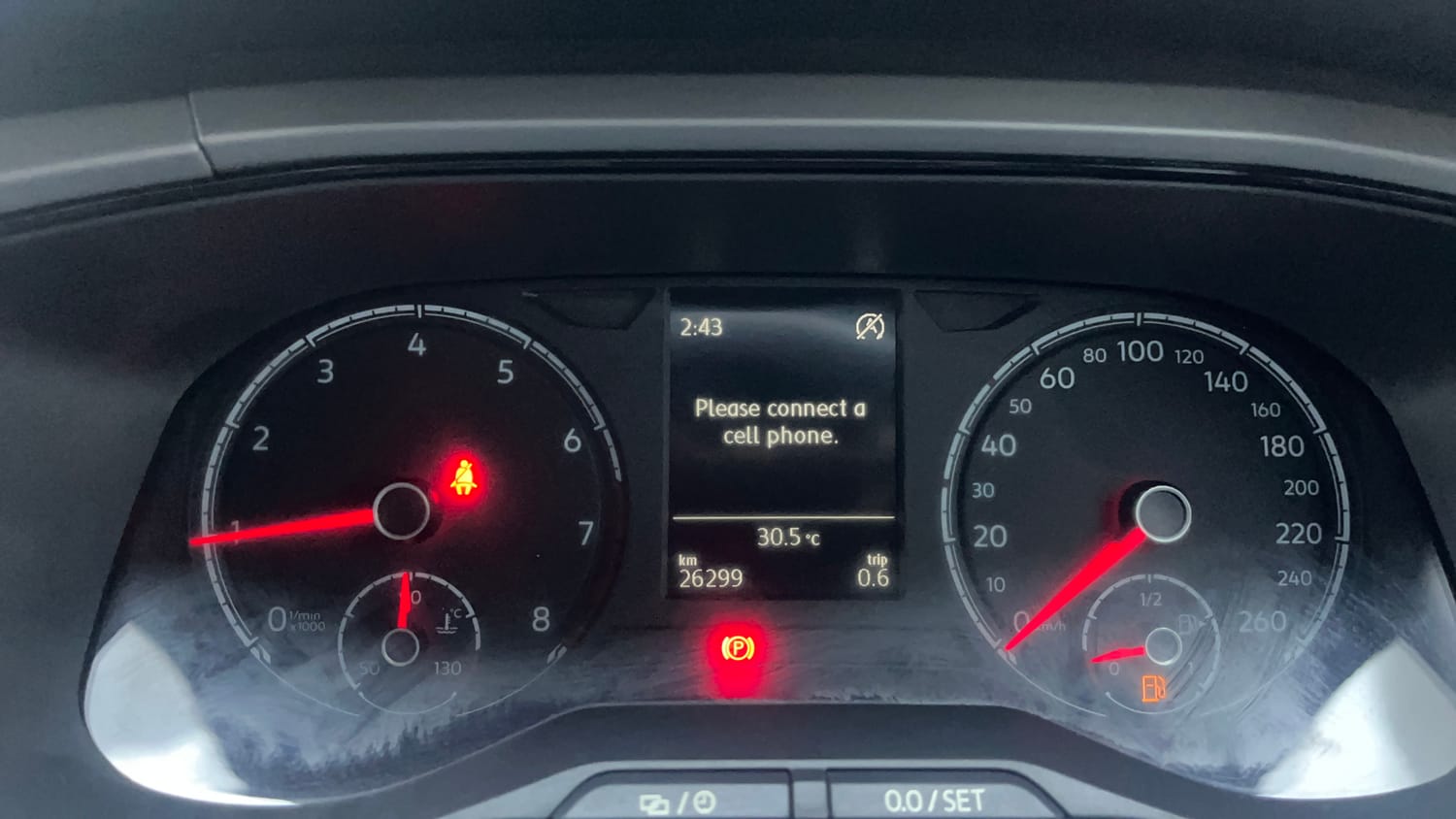 Used 2023 Volkswagen Taigun Highline 1.0 TSI MT Petrol Manual interior CLUSTERMETER VIEW