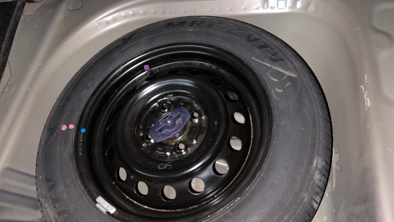 Used 2019 Maruti Suzuki Wagon R ZXi 1.2 Petrol Manual tyres SPARE TYRE VIEW