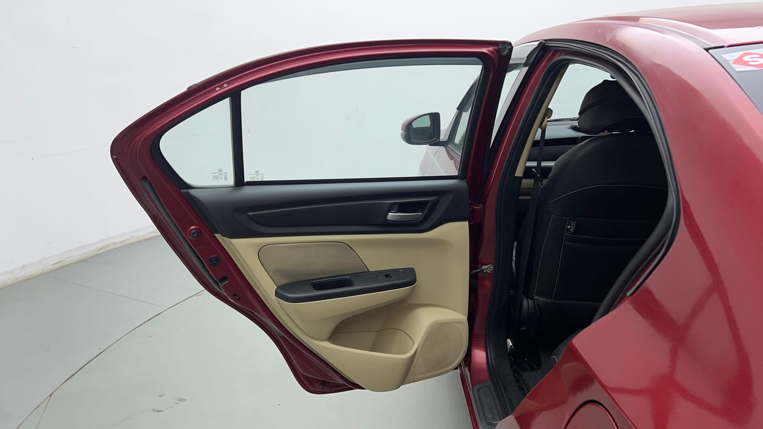 Used 2018 Honda Amaze 1.2 V CVT Petrol Petrol Automatic interior LEFT REAR DOOR OPEN VIEW