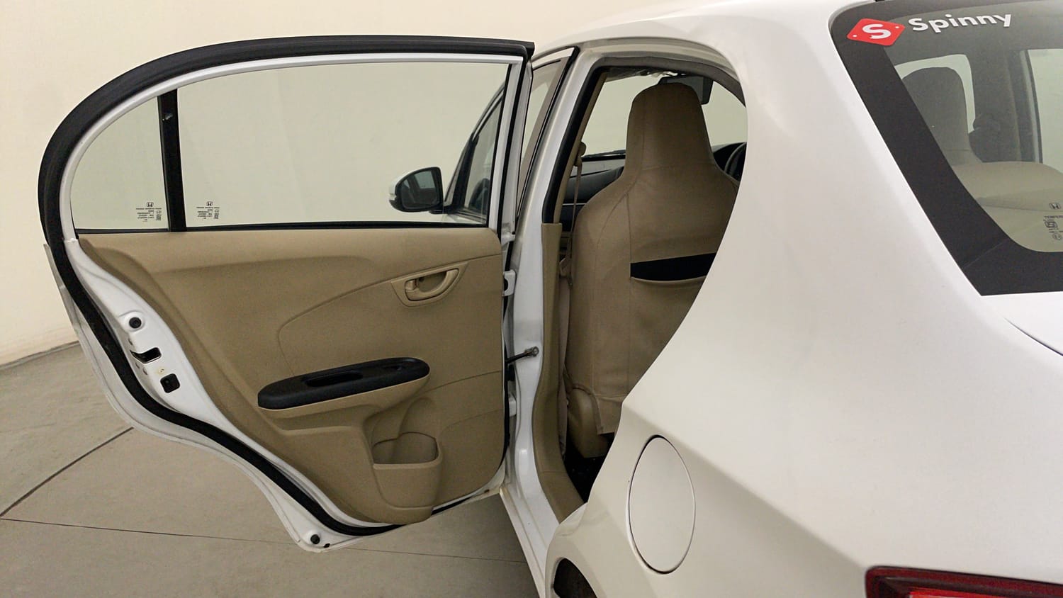Used 2018 Honda Amaze 1.2 S i-VTEC Opt Petrol Manual interior LEFT REAR DOOR OPEN VIEW