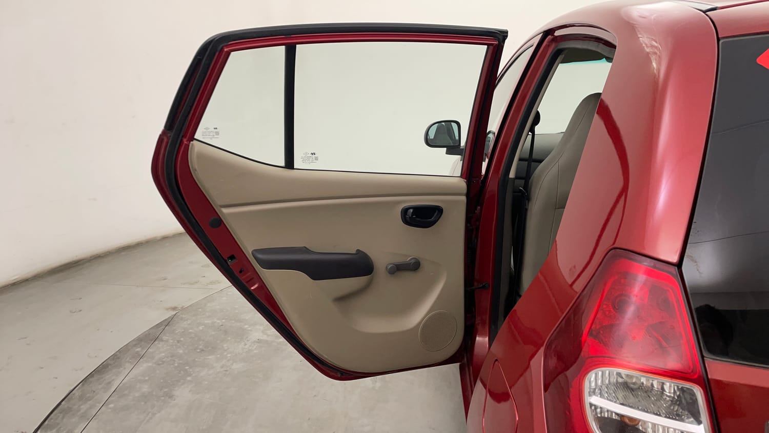 Used 2012 Hyundai i10 Era 1.1 iRDE2 Petrol Manual interior LEFT REAR DOOR OPEN VIEW