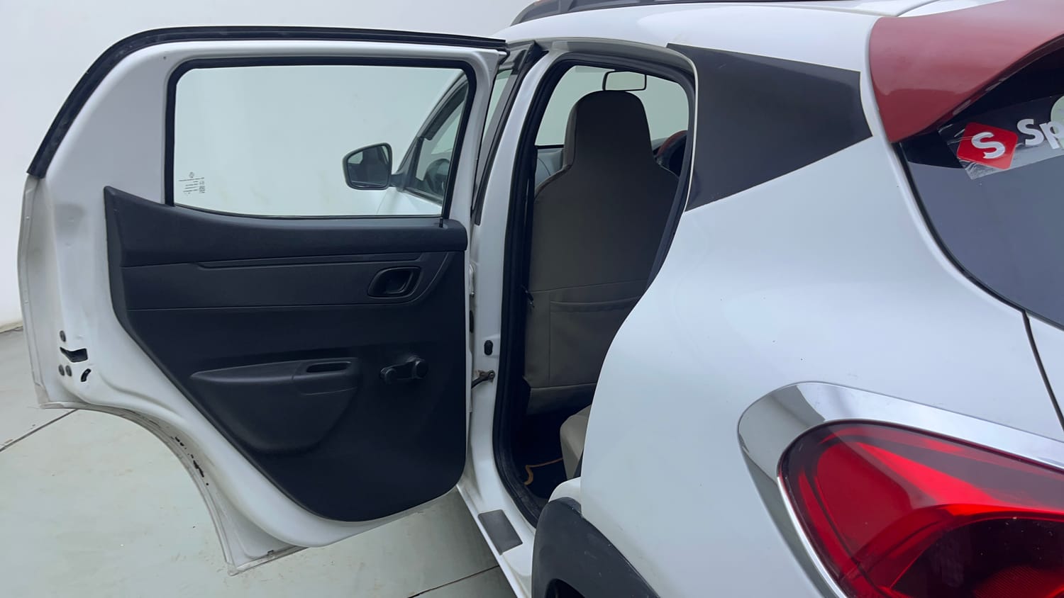 Used 2017 Renault Kwid 1.0 RXT AMT Petrol Automatic interior LEFT REAR DOOR OPEN VIEW