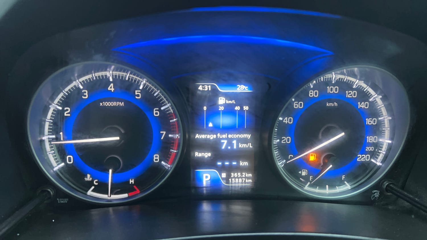 Used 2018 Maruti Suzuki Baleno Zeta 1.2 AT Petrol Automatic interior CLUSTERMETER VIEW