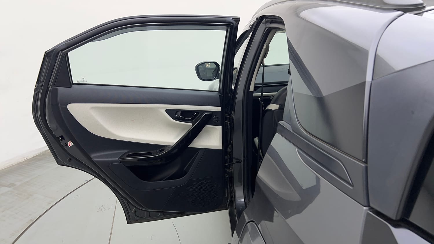 Used 2024 Tata Nexon Pure 1.2 Revotron Petrol 6MT Petrol Manual interior LEFT REAR DOOR OPEN VIEW