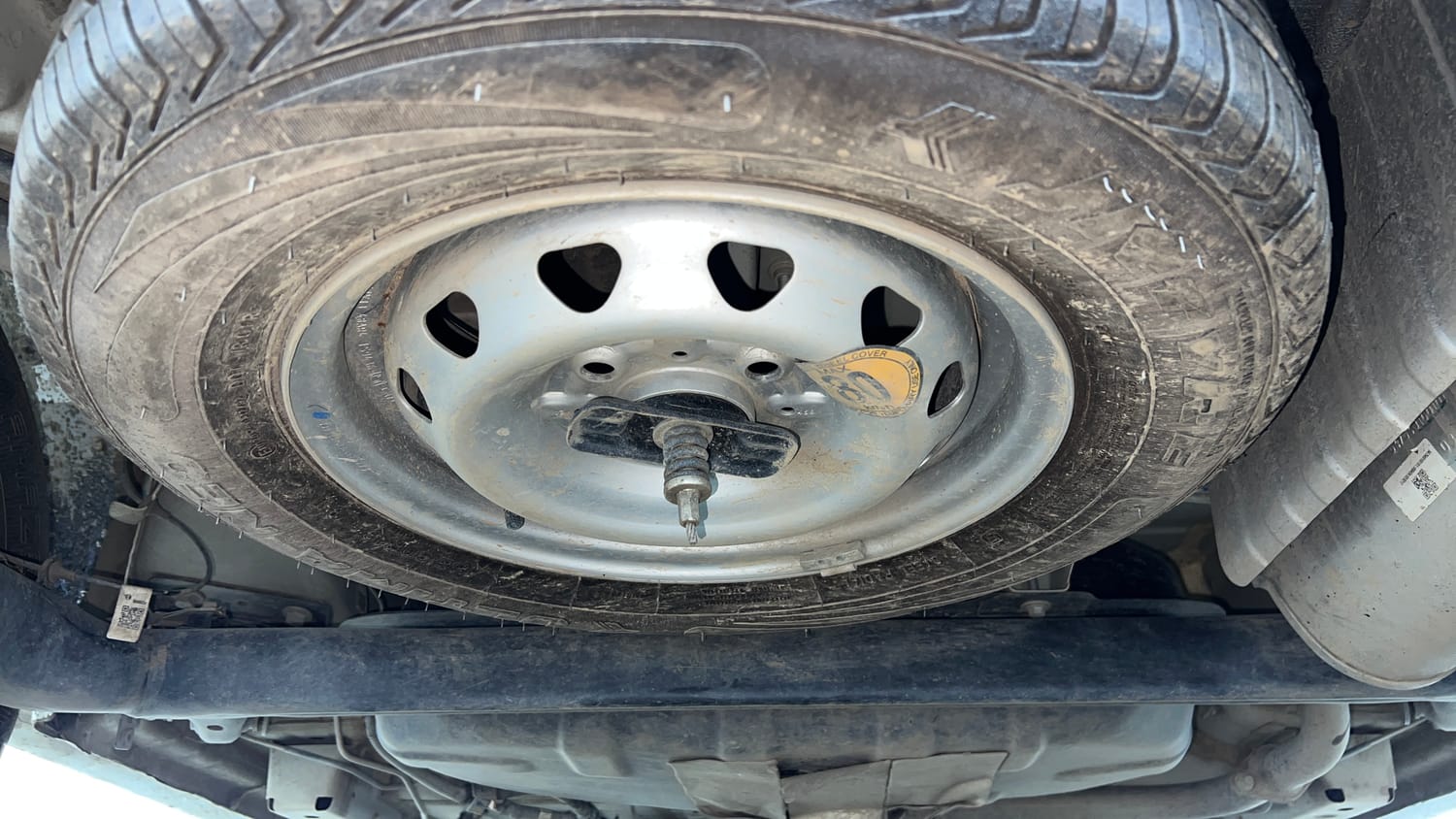 Used 2024 Tata Tiago XTA iCNG Cng Automatic tyres SPARE TYRE VIEW
