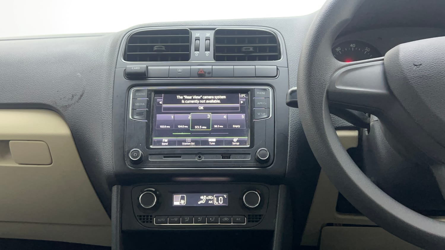 Used 2020 Skoda Rapid Active 1.0 TSI MT Petrol Manual interior MUSIC SYSTEM & AC CONTROL VIEW