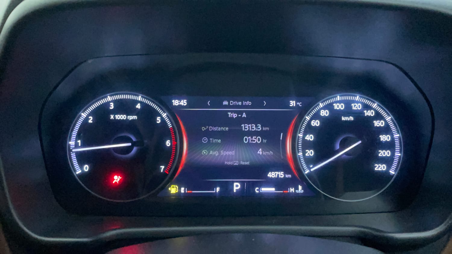 Used 2023 Mahindra Scorpio N Z8 L Petrol AT 7 STR Petrol Automatic interior CLUSTERMETER VIEW