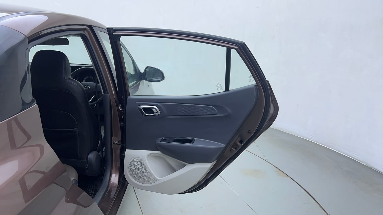 Used 2020 Hyundai Aura SX Plus 1.2 AMT Petrol Petrol Automatic interior RIGHT REAR DOOR OPEN VIEW