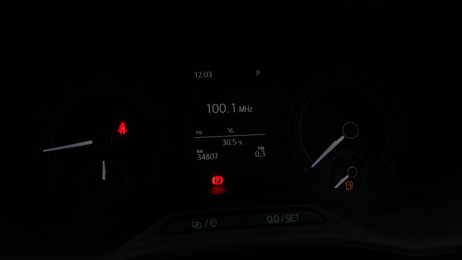Used 2022 Skoda Slavia Ambition 1.0L TSI AT Petrol Automatic interior CLUSTERMETER VIEW