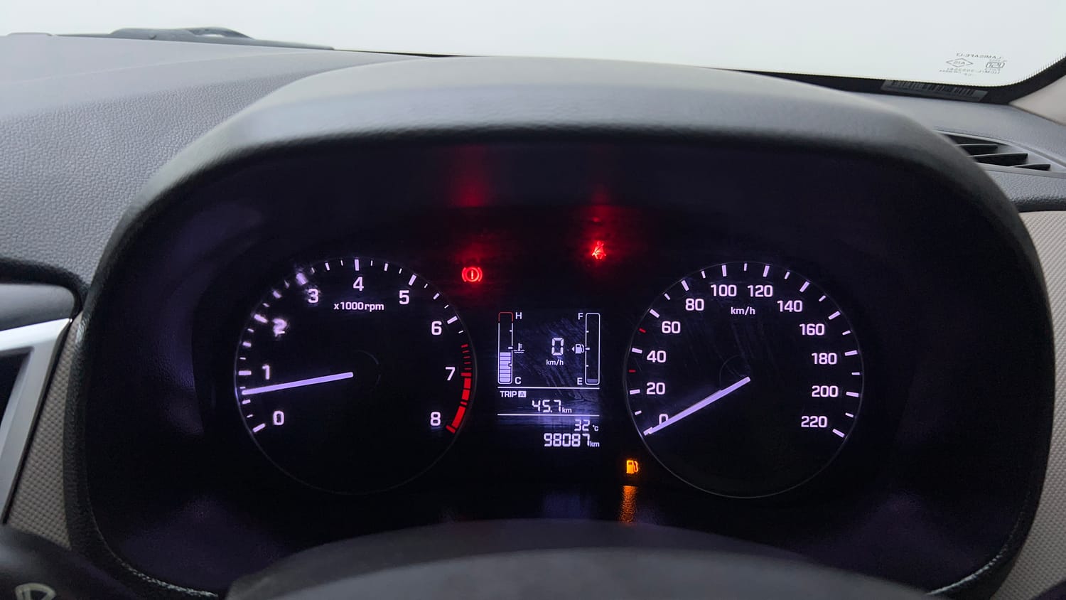 Used 2016 Hyundai Creta 1.6 SX Plus Petrol Petrol Manual interior CLUSTERMETER VIEW