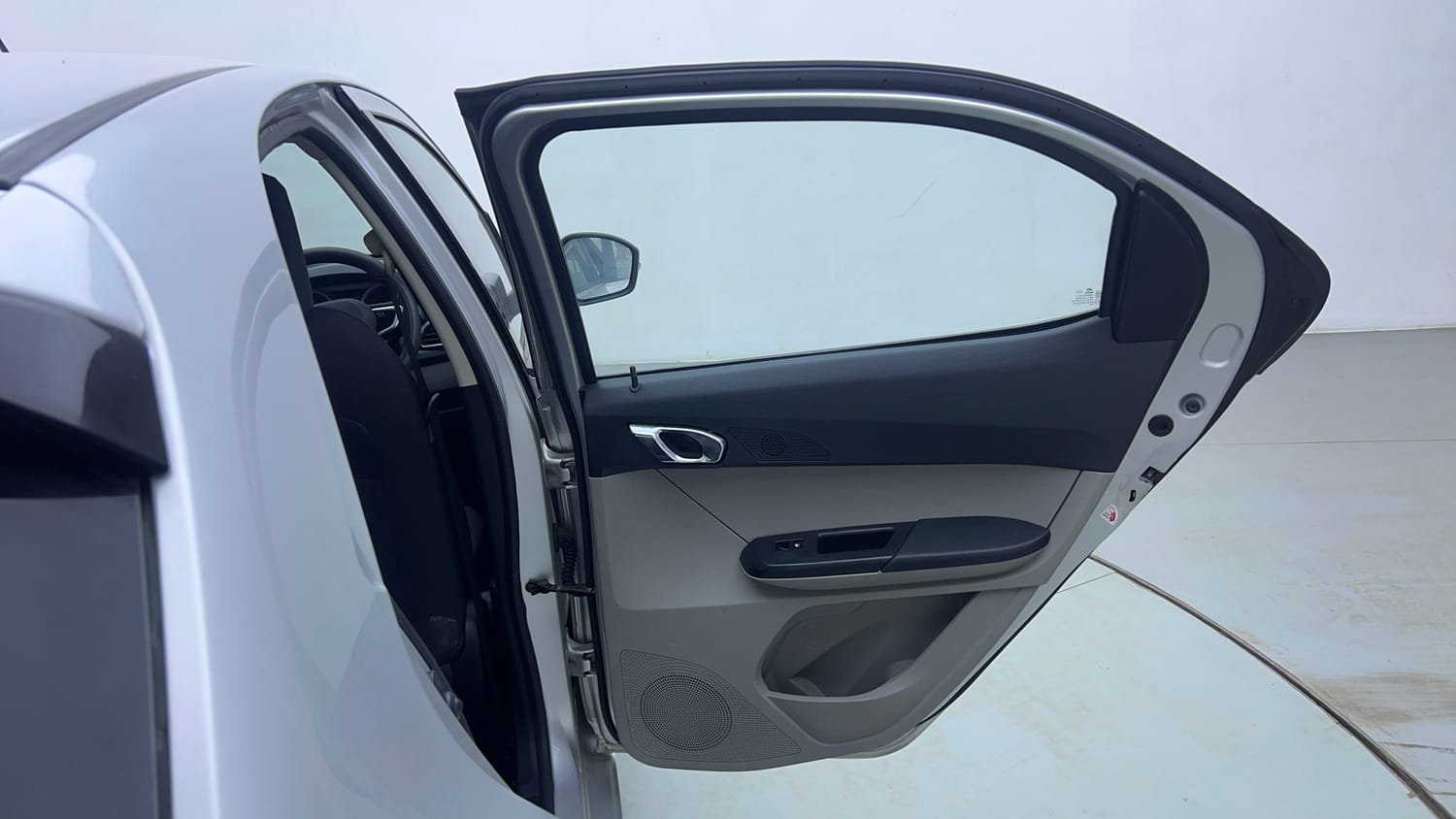 Used 2017 Tata Tiago Revotron XZA Petrol Automatic interior RIGHT REAR DOOR OPEN VIEW